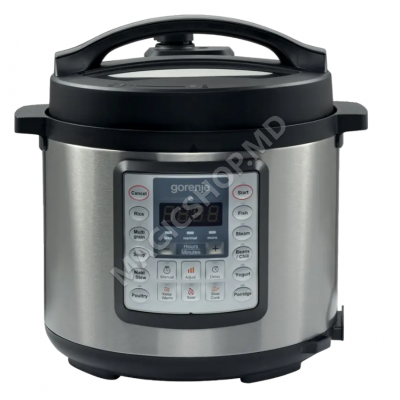 Aparat de gătit multifuncțional sub presiune Gorenje MC6MBK, Oțel inoxidabil